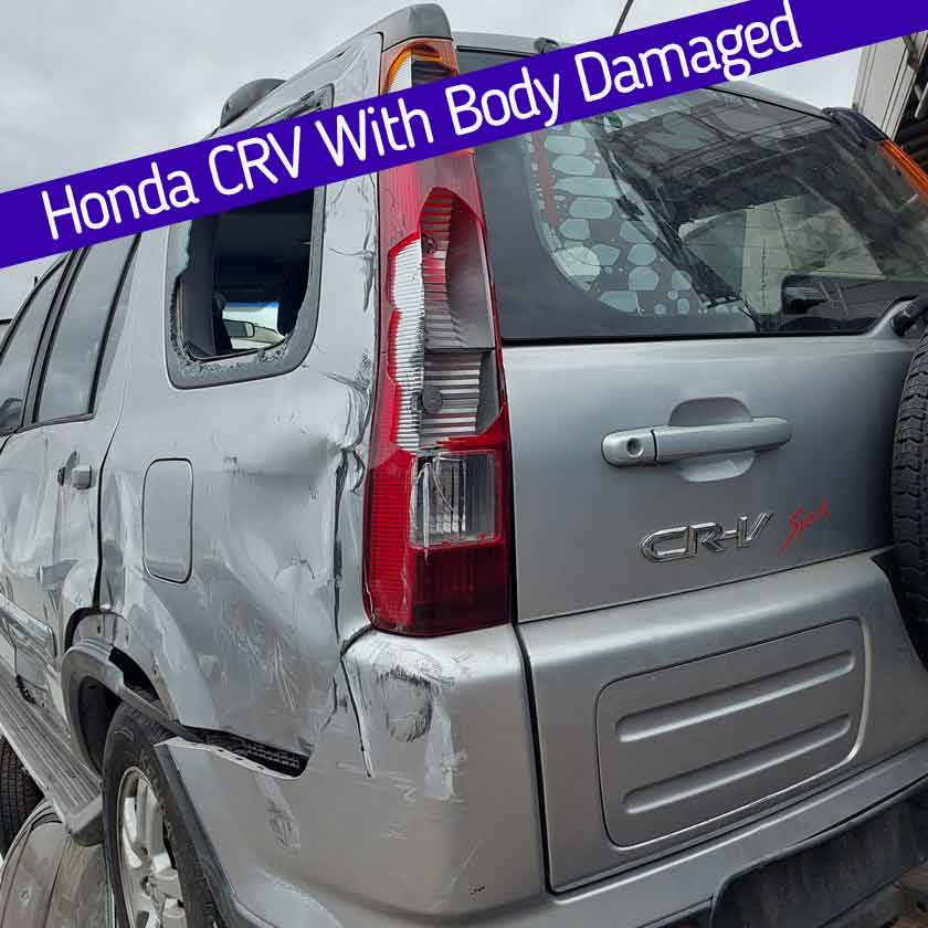 Honda CR-V with Damaged Body